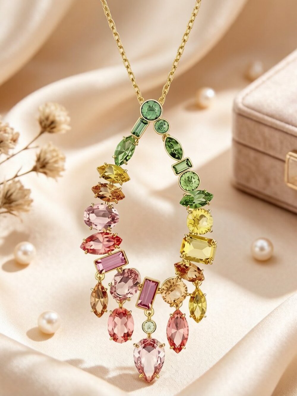 Swarovski Schatz Gema Necklace - Dazzling Dopamine High-End Bracelet